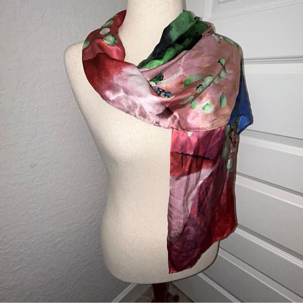 Austria Wien-Vienna Shop Silk Mix Print Scarf